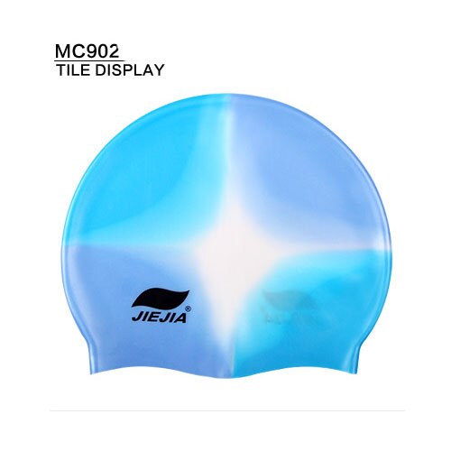 Unisex adult swim cap waterproof silicone swimming pool hart High elasticity: MC902