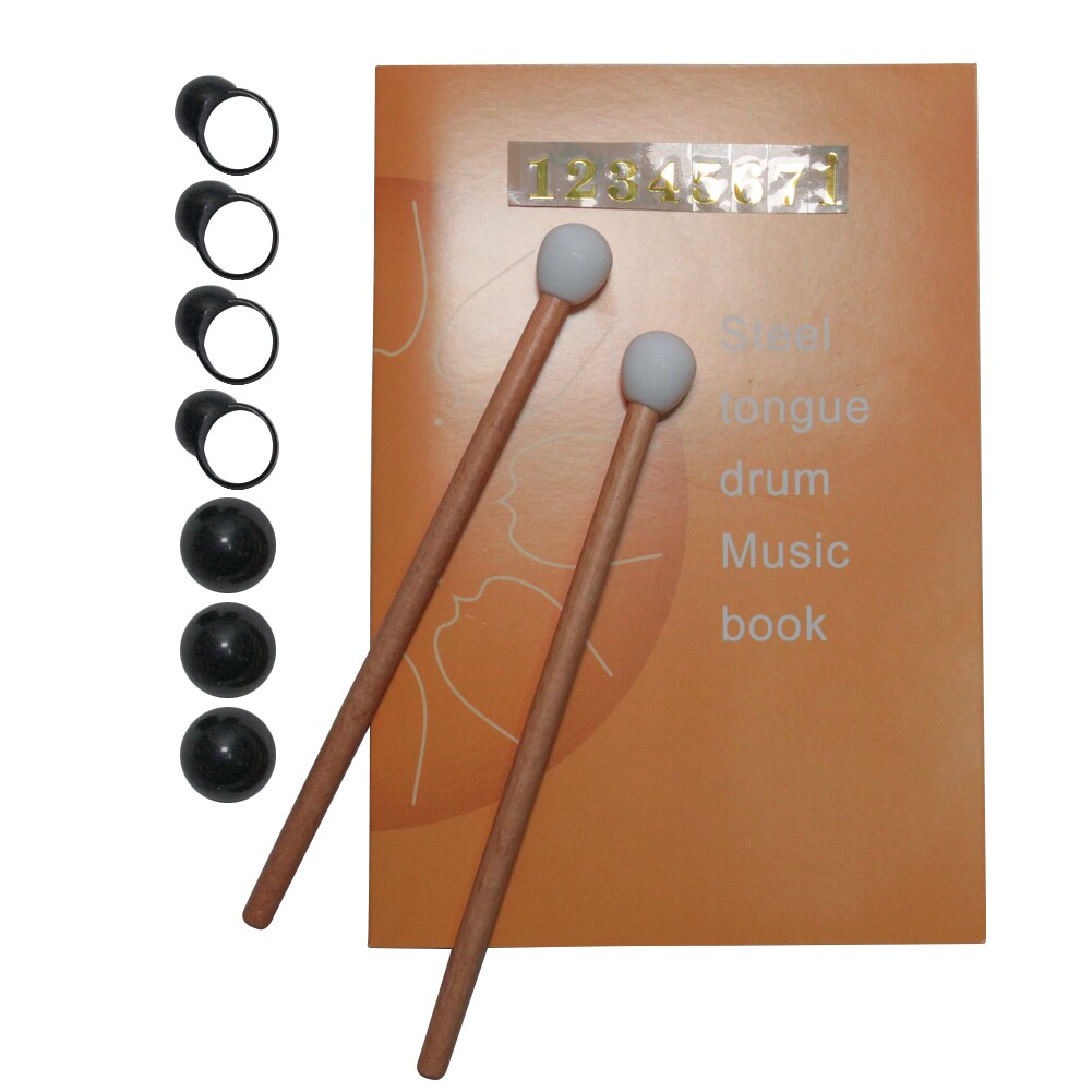 Steel Tongue Drum 6 inch 8 Tune Hand Pan Drum Set Tank Hank Drum with Drumstick Pad Carrying Bag Percussion Instrument