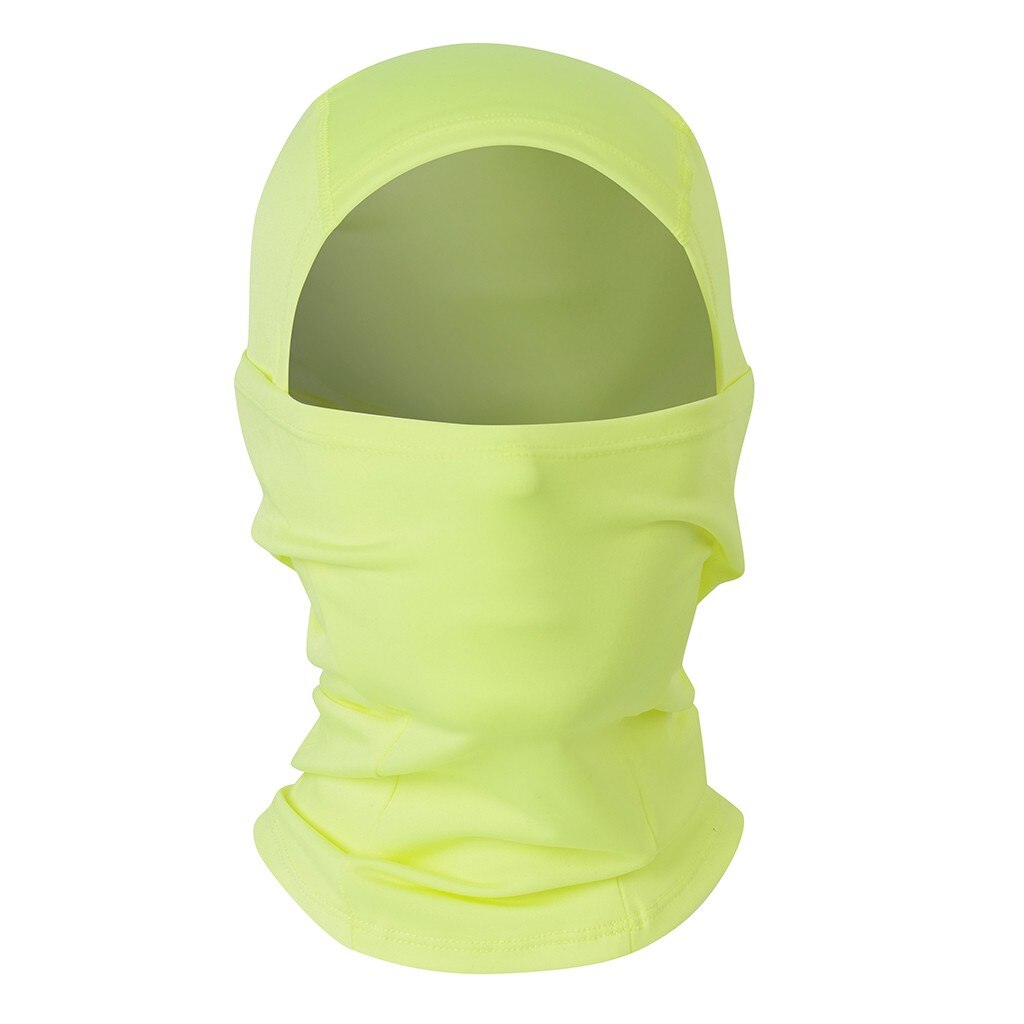 Dust-proof Face Mask Universal Outdoor Sport Headgear Bandanas Headwear Thin Mask Scarf Windproof Smog-Washable: Yellow