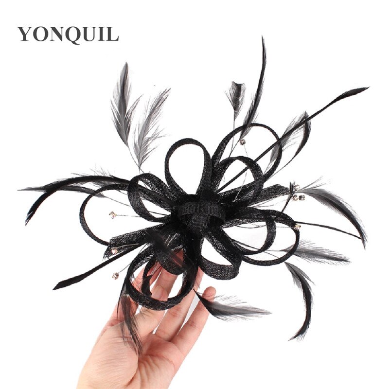 Coiffe pour femme, fascinateur, décoration en plumes, accessoires pour cheveux, coiffure de mariage, bandeau pour occasion, syf 105
