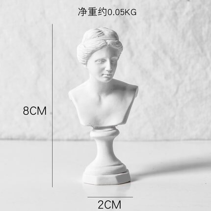 Greske helter hvit skulptur statuer imitasjon gips harpiks skrivebordspynt modell håndverk hjemmedekorasjon samleobjekter: Skriv p