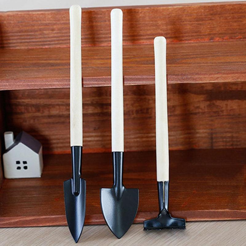 Rastrillo de Mini pala, juego de herramientas para jardín, rastrillo pequeño para plantas y niños, pala, pala, herramientas de jardinería, 3 uds, gran , , práctico, producto en oferta