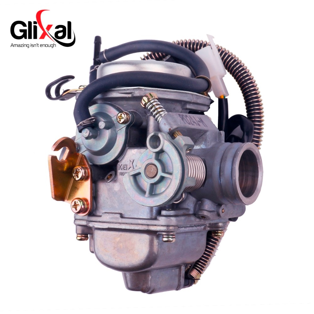 Keihin CVK Carburetor Carb with Electric Choke GY6 125cc 150cc Scooter Moped Buggy152QMI 157QMJ ATV Go-kart Engine (PD24J)