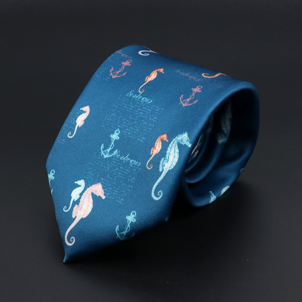 Nieuw heren stropdassen zachte magere stropdas lippen schedel vis hamburger patten print stropdassen voor mannen bruiloft accessoires: Zilver