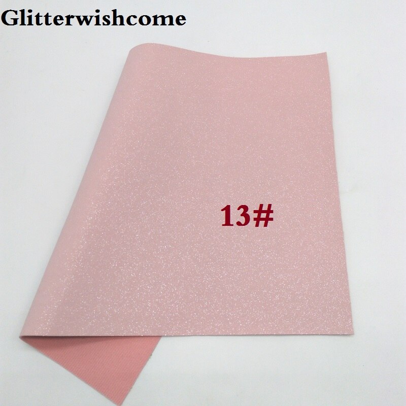 Glitterwishcome 30 x 134cm mini rulle vinyl til sløjfer ruskind glitter læder fabirc imiteret læder lagner til sløjfer , gm209: 13