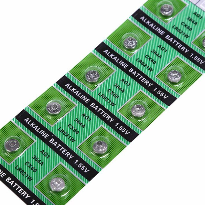 20Pcs Deah 1.55V AG1 LR621 Alkaline Cell Coin Batterij 164 LR621W CX60 364A SP364 TR621 Knop Batterijen Voor horloges Speelgoed Afstandsbediening