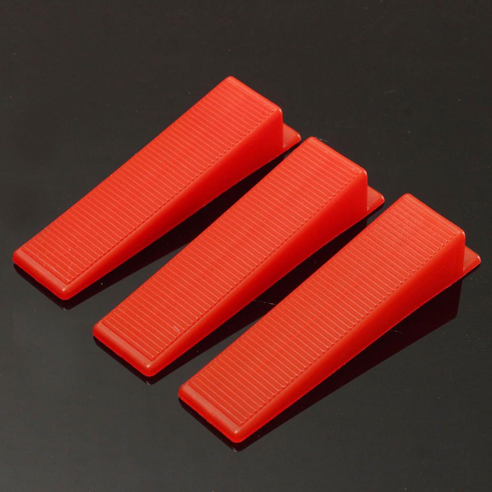 100pcs Tile Leveling Wedges Locator Level System Tile Plastic Spacers for Flooring Wall Tiling Locator Home Construction Tools