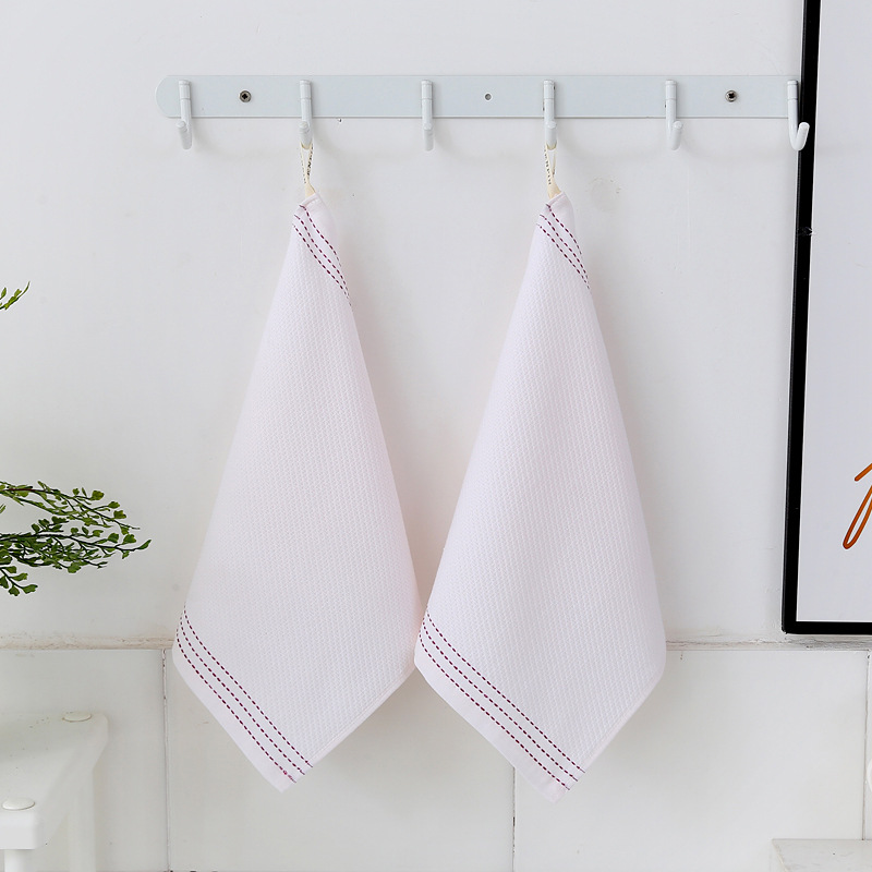 Square Towel Pure Cotton Geometric Printed Thicken Soft Towels Good Water Absorption Plain Dyed Home Bathroom Toalla Cuadrada: Color 12