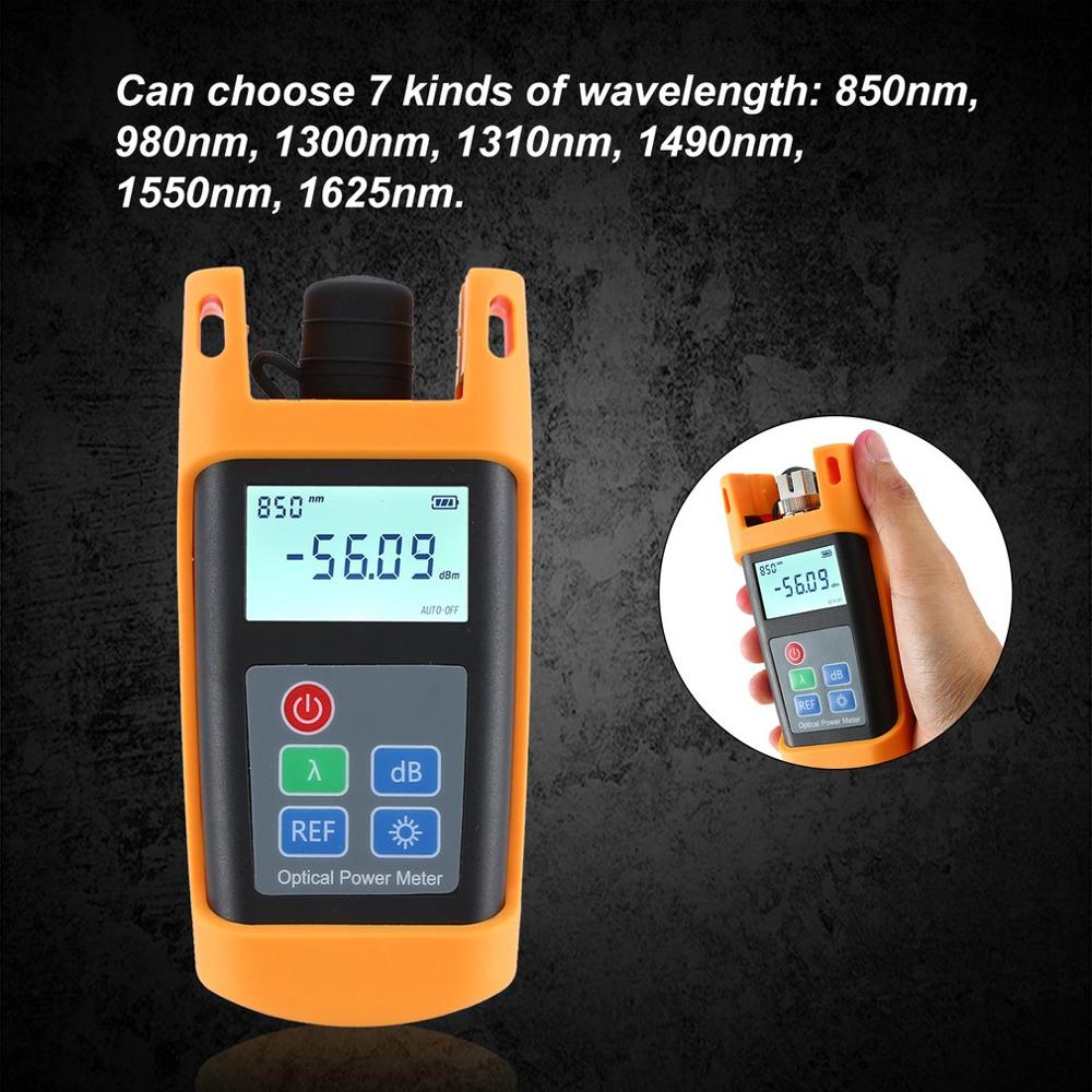 Optical Power Meter -70~+10 Fiber Optic Cable Tester Automatic shutdown For SC CATV Test dBm/ dB/ uW