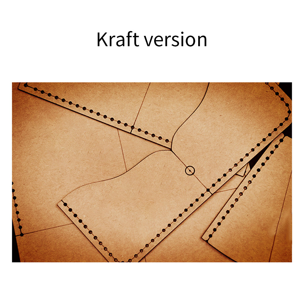 DIY leder handwerk Universal- kurze brieftasche cardbag vorlage geldbörse schablone aufbringen: Kraft Papier