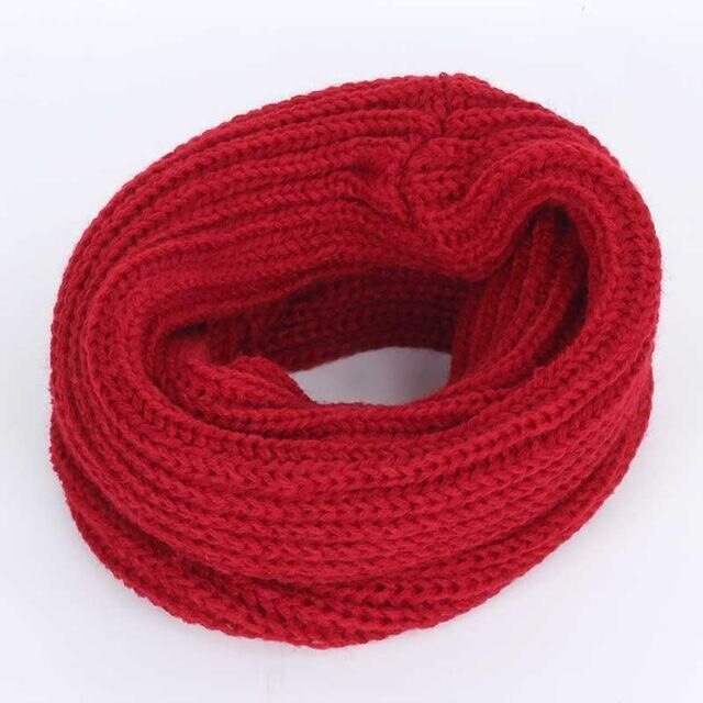 Warm neck in herfst en winter, mannelijke en vrouwelijke studenten kan match allerlei gebreide truien en all-purpose sjaals: red