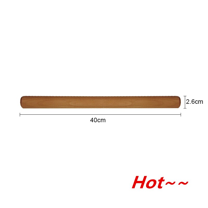 Rouleau de rouleau en bois gaufré | Bricolage, broche à rouler: C