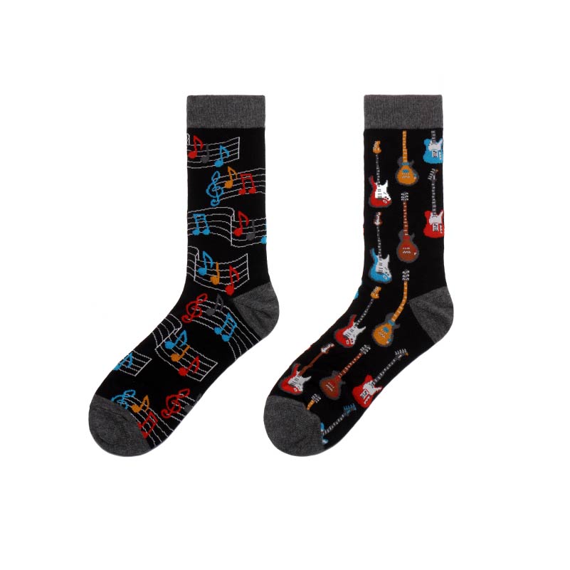 Calcetines alegres de algodón para hombre, medias coloridas de skateboard, divertidas, hip hop, de punto, yin y yang, informales: 18