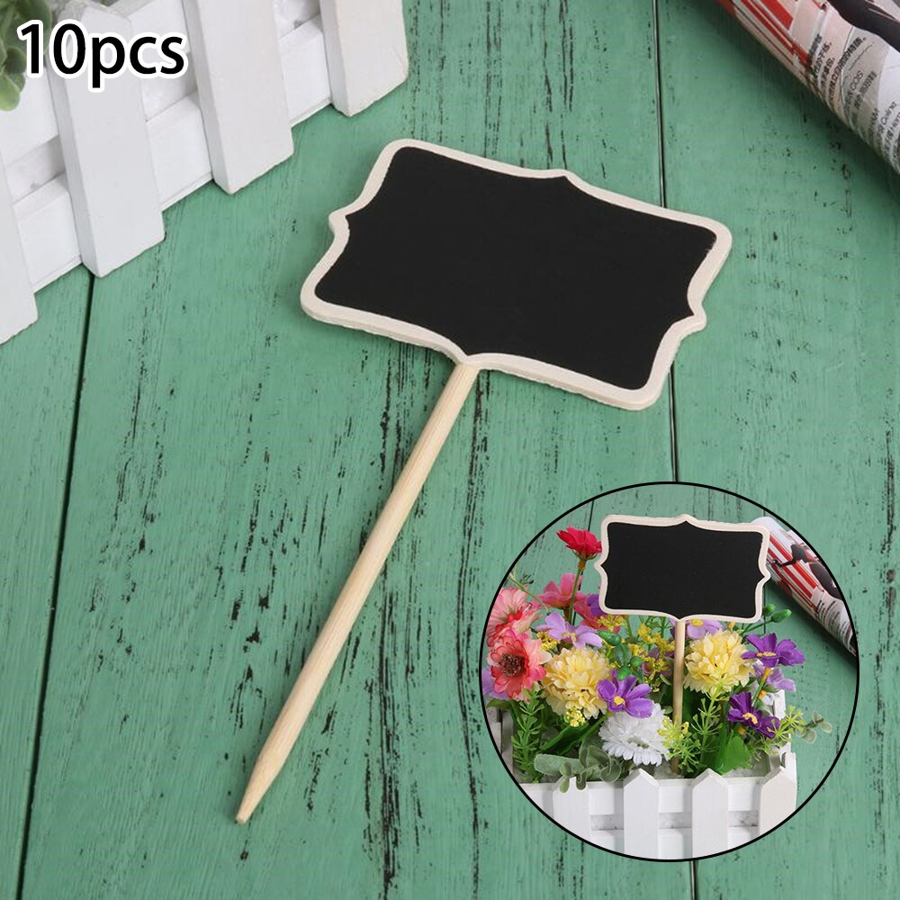 Rod 18cm Plant Labels Wood Blackboard Stickers Flo... – Grandado