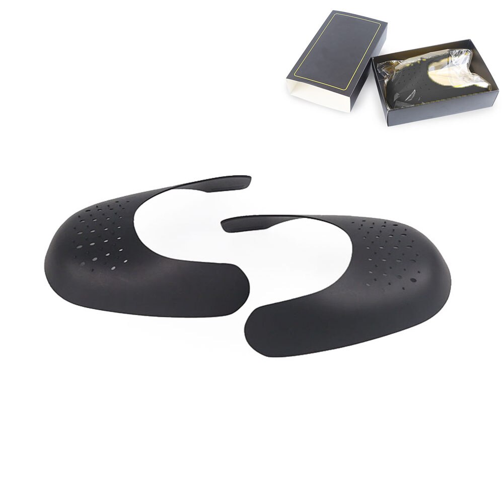 Civière de baskets pour chaussures légères et lavables, 1 paire, protection Anti-pli pour protéger les orteils: Black S Carton Pack