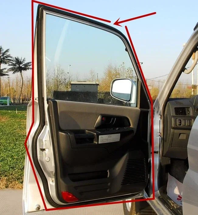 1 Stück 5-türige Türgummidichtung für Pajero Pinin H60 H70 Herr 351386 Türöffnungspfosten für Montero Mini aus Gummi für Shogun IO: Gelb