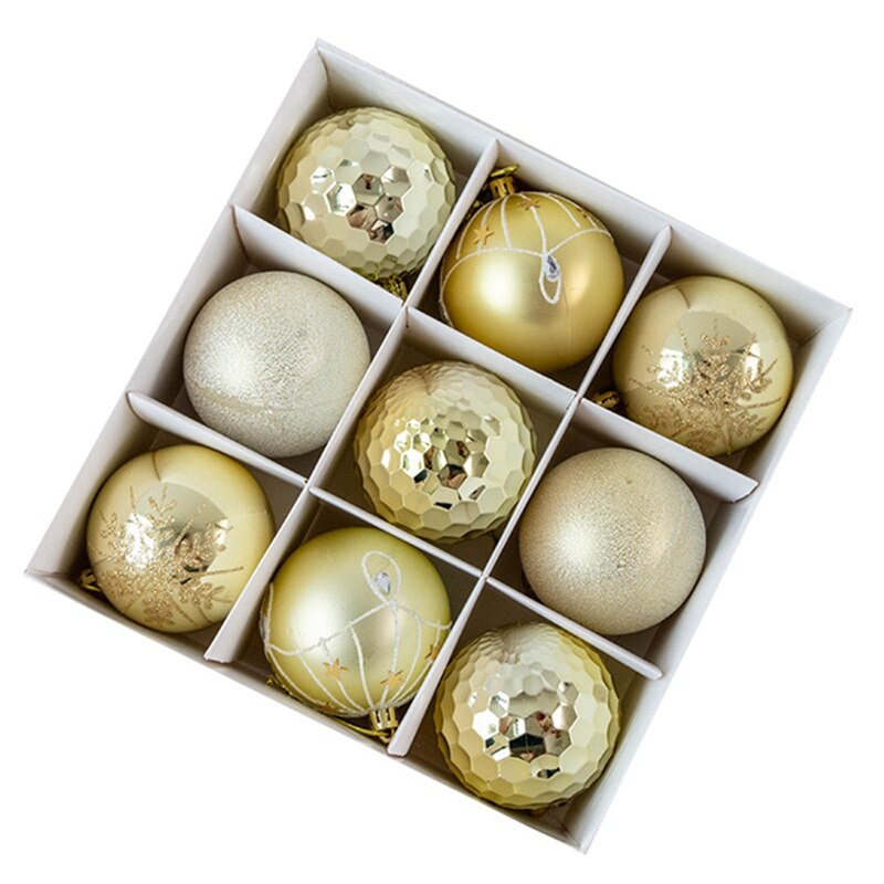 Kerst Bal Kerstballen Grote Boom Decoraties Ballen Xmas Party Opknoping Ornamenten Kerstversiering Voor Jaar: Goud