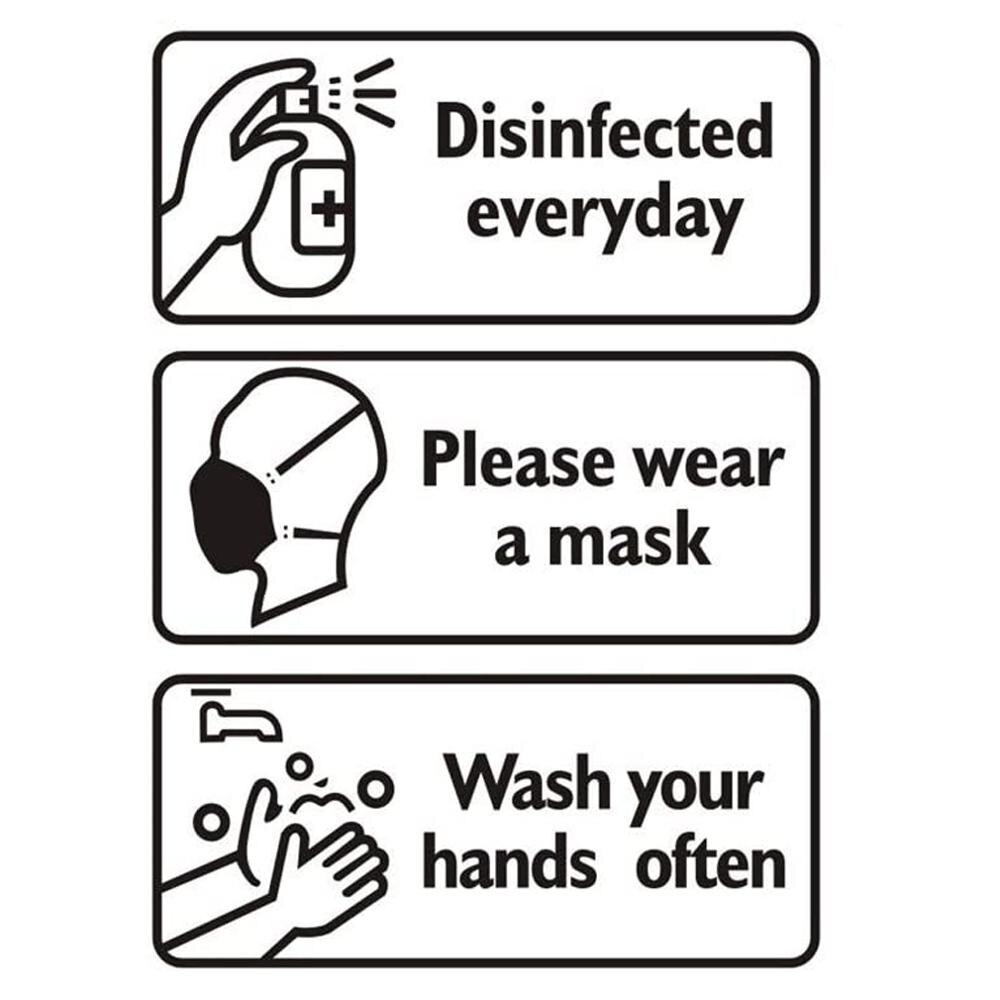 Self Adhesive Remind Sign for Glass door