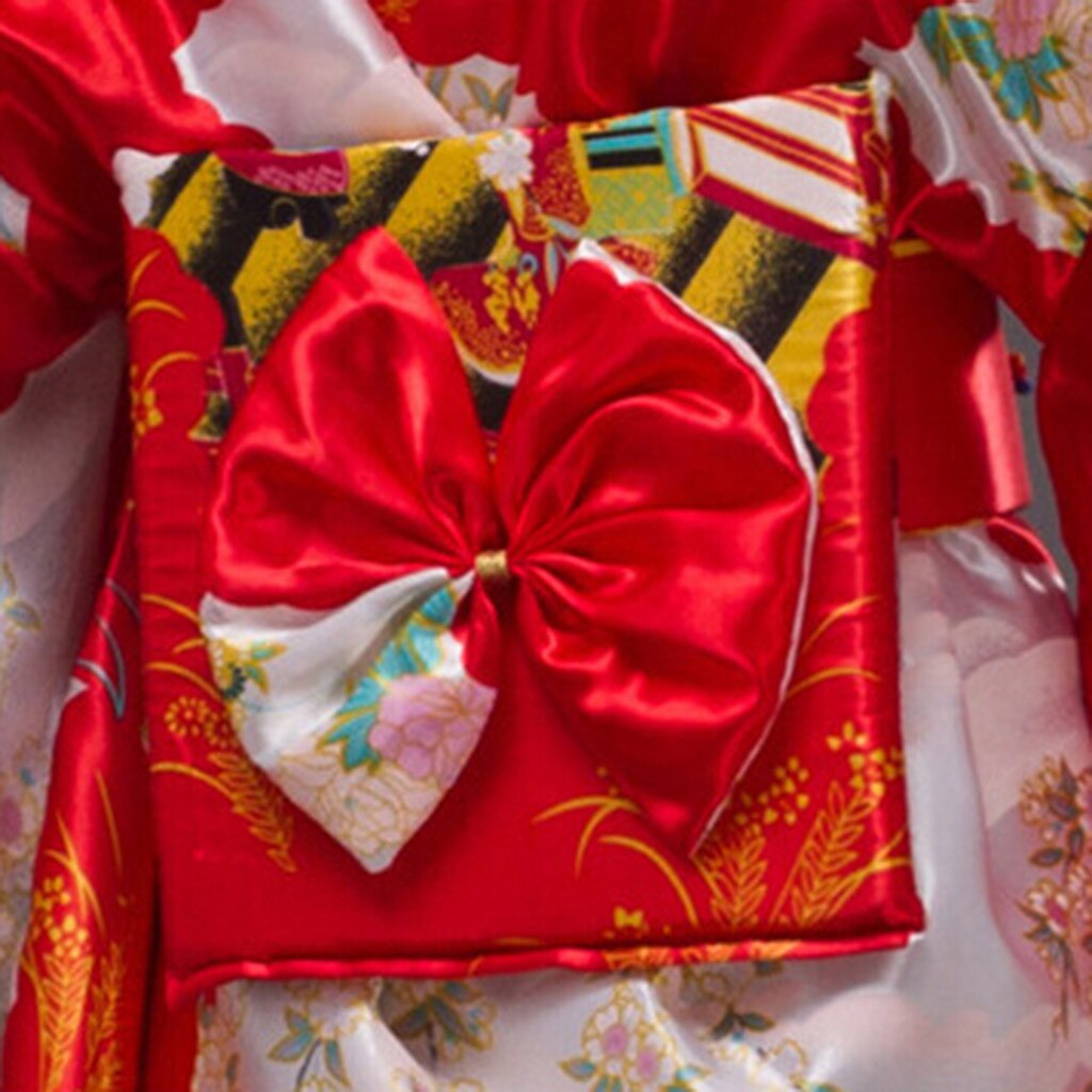 Home&Nest Long Style Loose Japanese Satin Print Dr... – Grandado