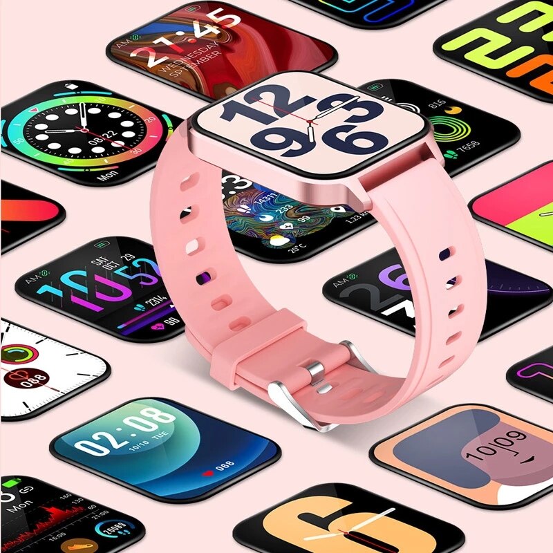 Smart Horloge Heren Vrouwen Hartslag Bloeddruk Fitness Multifunctionele Sport IP68 Waterdichte Smartwatches Voor Android Ios