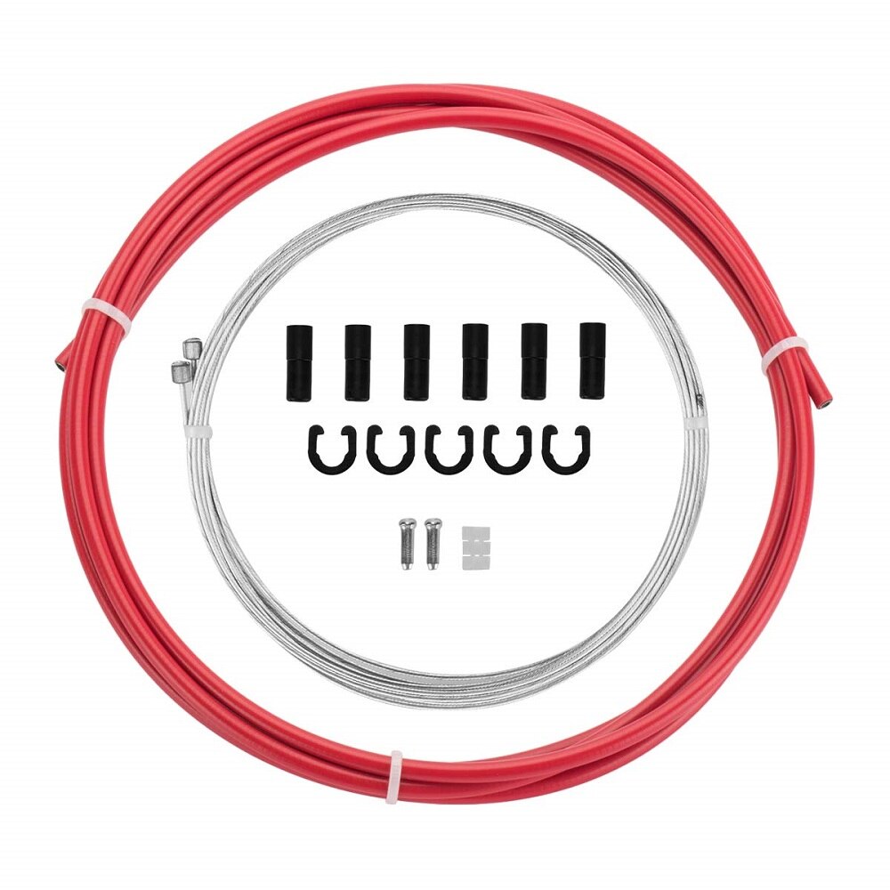 CNC Bike Shift Cable Housing Kit Bicycle Shifter Cable For Shimano Sram Derailleur Mountain Road Bike Shift Cables: Red