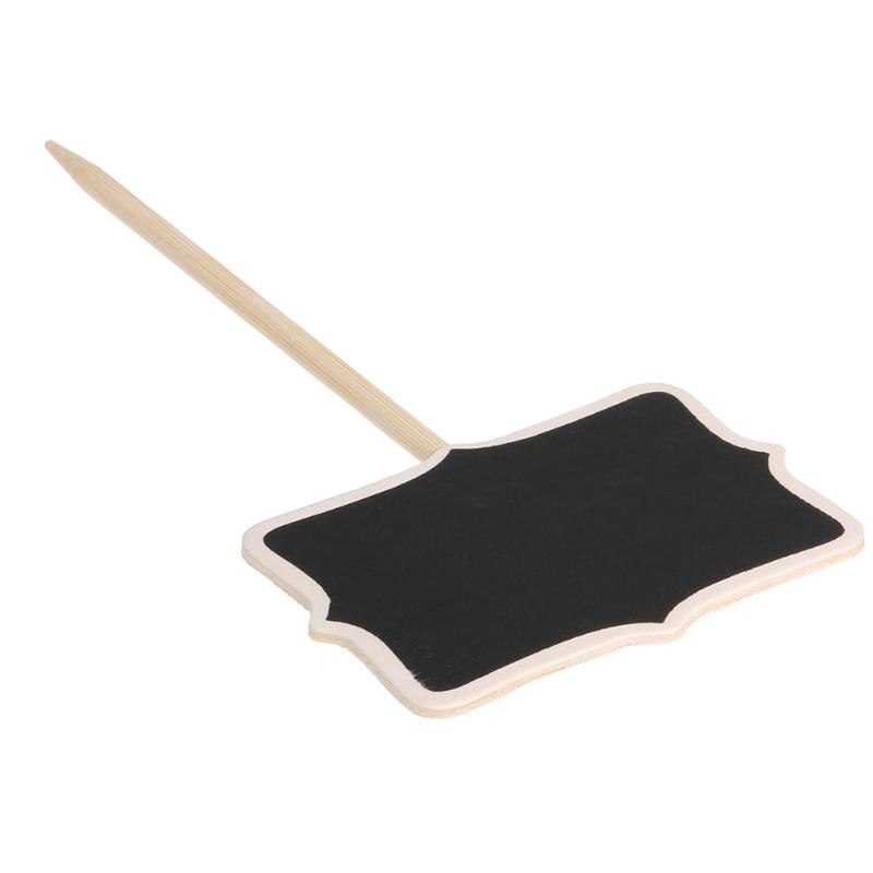 Retangle Mini tableau noir support tableau Wordpad Message Board pince bâton support mariage décoration 20 pièces/ensemble 17X5X0.3 cm