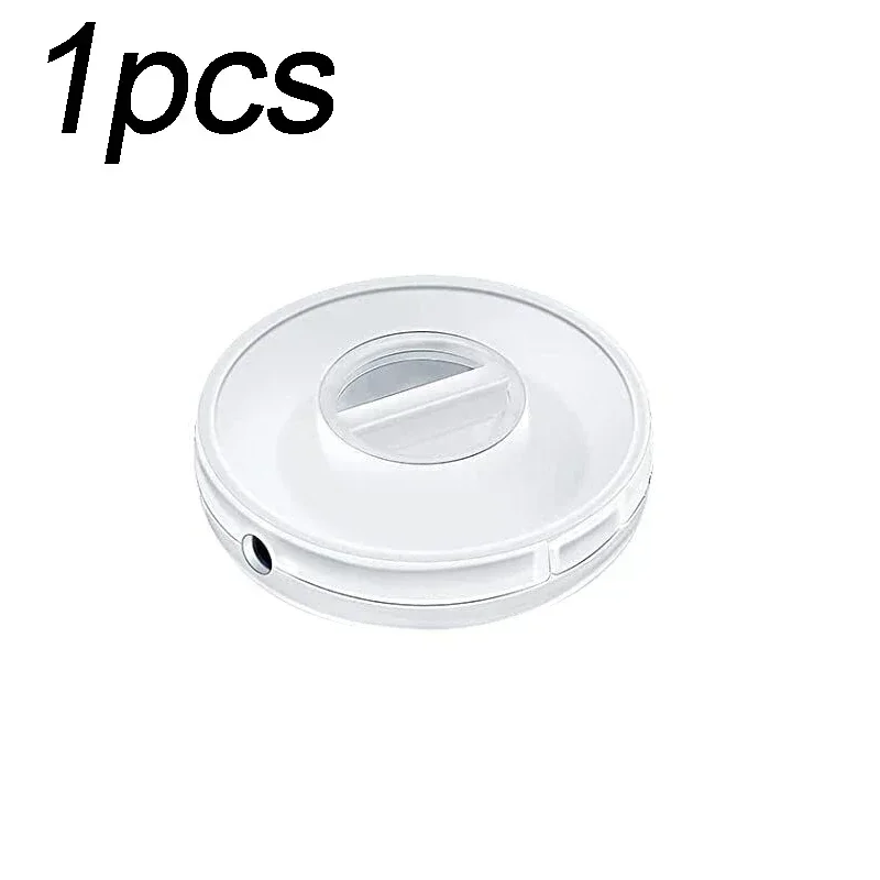 Retractable Portable Cable Organizer Flexible Cable Winder Wire Management Round Travel Wire Keeper Box for Wrapping Earphone: WHITE