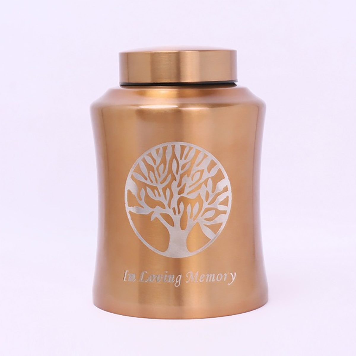 800/500/250ml Stainless steel Pet Cremation Memorial Urn Jar for Dog Cat Bird Mouse Ashes Keepsake Memorial Container box: Gold / 800ml