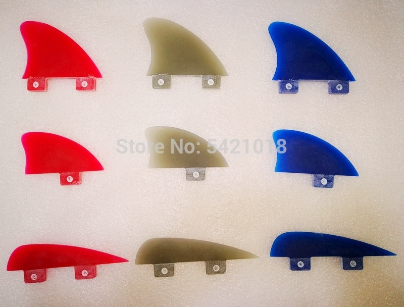 Single Small Surf Fin SUP Board Fins Knubster Centre Kneel surfboard Fin Blue Red Smoky BRANDRUPEL