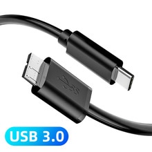 Usb C robić mikro B kabel Usb 3.1 typu C dysk twardy Hdd mikro-B kabel robić transmisji danych 5 gb/s Usbc 1M przewód dla Macbook kamera Samsung Smartphone