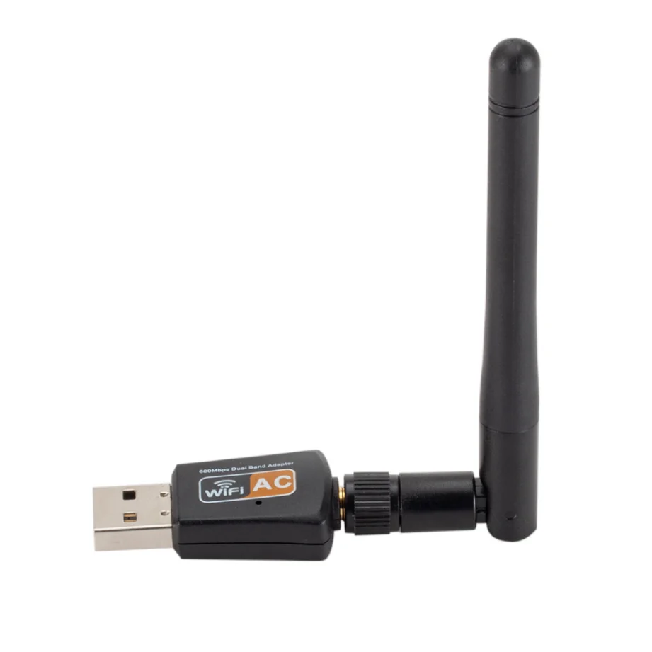 Grwibeou Dual Band 600Mbps USB WIFI Adapter 2.4GHz 5GHz WiFi With Antenna PC Mini Computer Network Card Receiver For PC Laptop