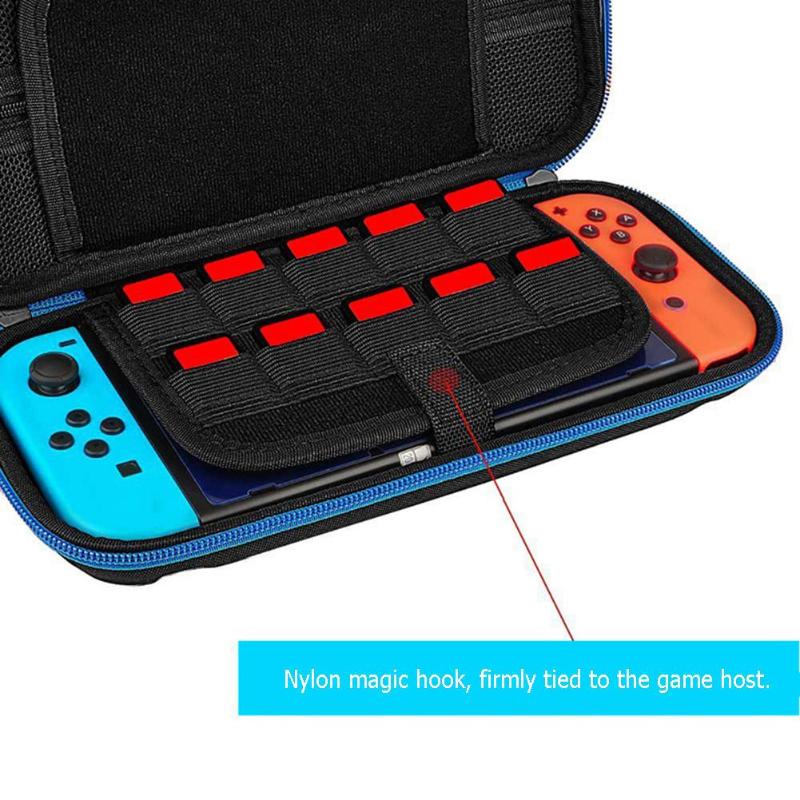 Sac de rangement dur EVA double jeu intercalaire porte-carte pochette de étui de protection de transport de jeu pour Console Nintend Switch NS