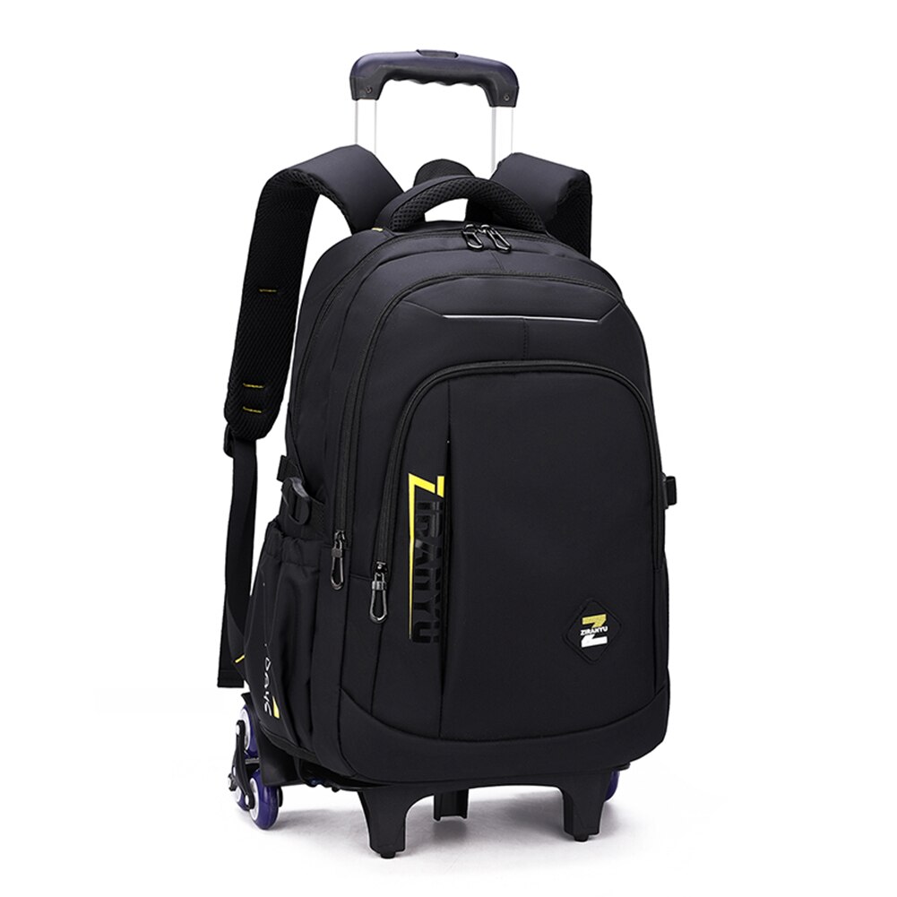Kids' Luggage Rolling Backpack for Boys Wheeled Bag Trolley School Bags Carry On Travel Luggage Mochila: 6 Wheels Yellow