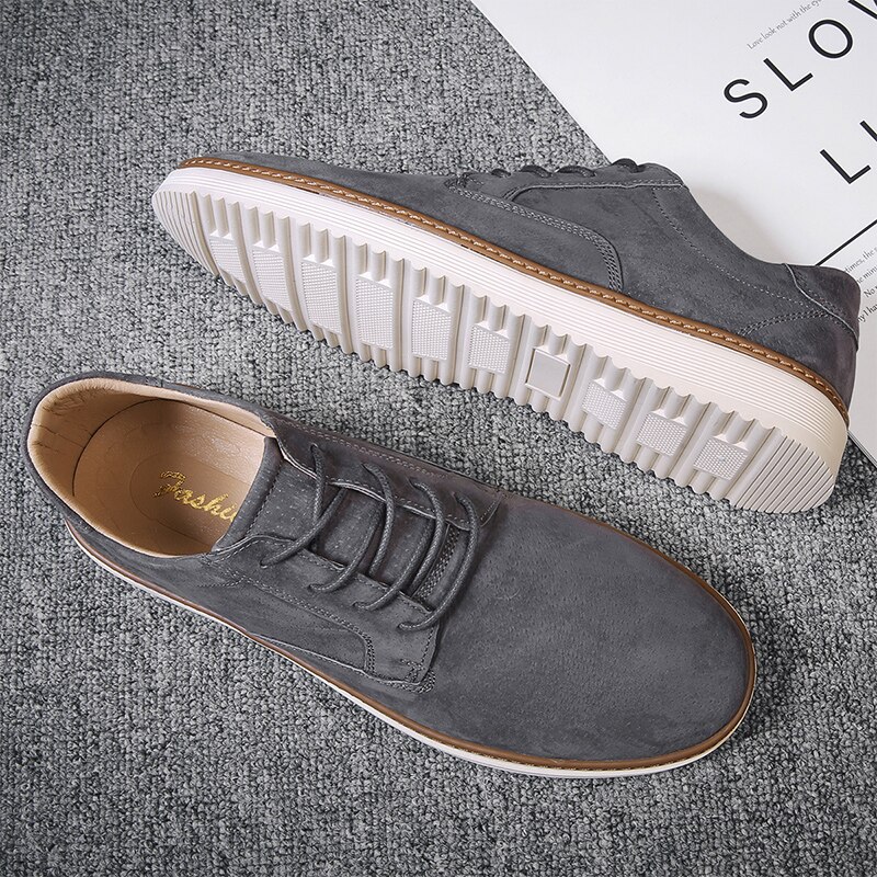 Mannen Sneakers Mode Oxford Casual Schoenen Mannen Comfortabele Lace Up Varkensleer Lederen Mannen Schoenen Chaussure Homme