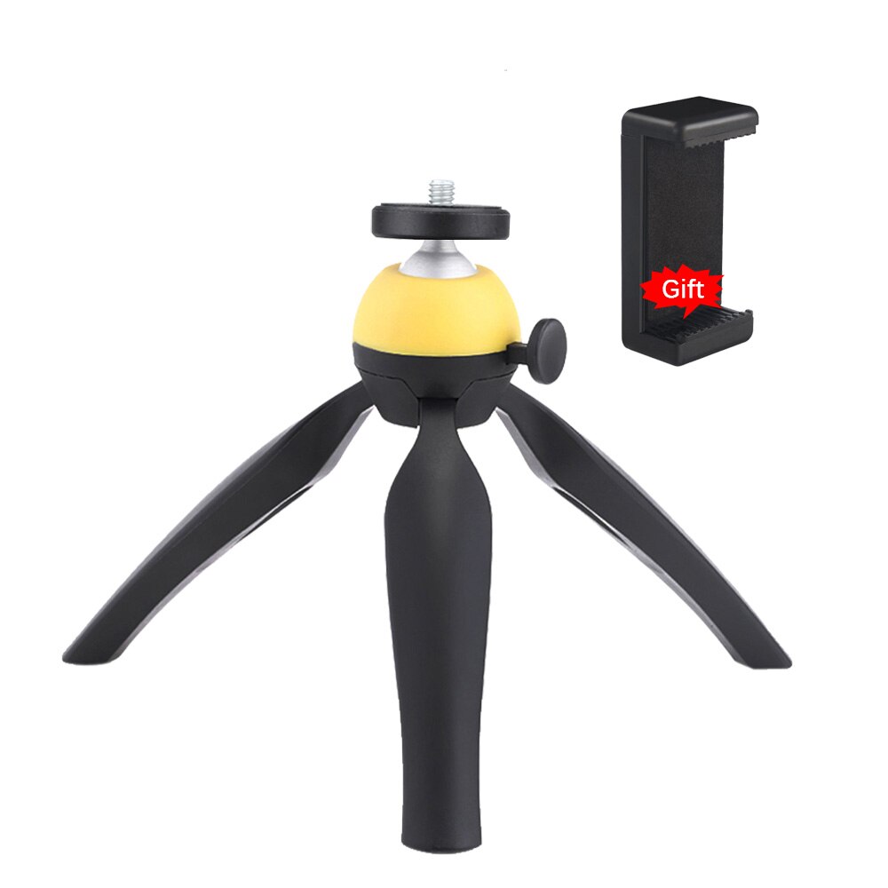 Camllite TM-9 1.5Kg Draagbare Desk Tafel Statief Voor Mobiele Telefoon Camera Flexibele Smartphone Reizen Outdoor Led Ring Light Flash: Yellow