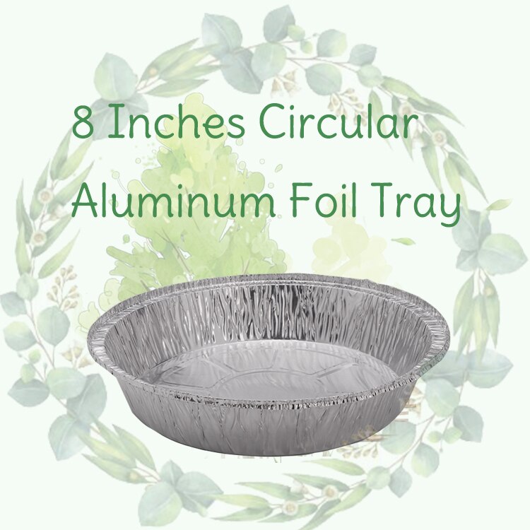 Hanlin disposable pizza out- takeaway package 1000pieces/carton 8 inches circular aluminum foil tray