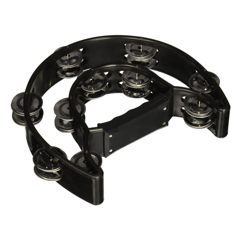 Tambor de percusión tamborina de música de media luna compacto y duradero