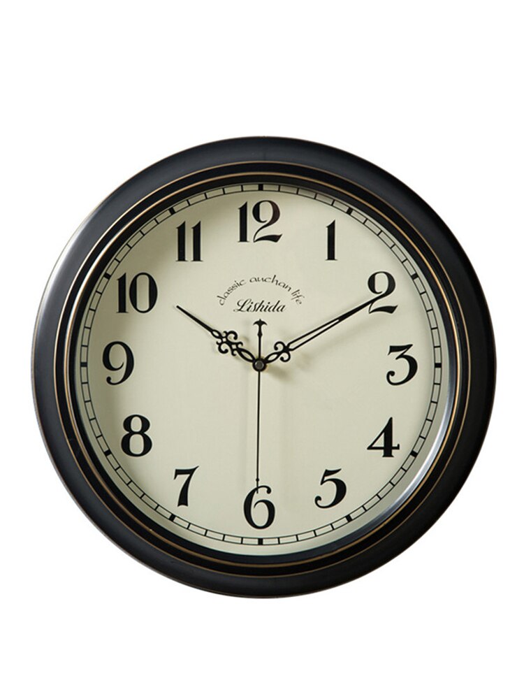 Grande montre murale Vintage américaine Horloge murale en métal salon silencieux rétro Shabby Chic horloges Horloge murale idées