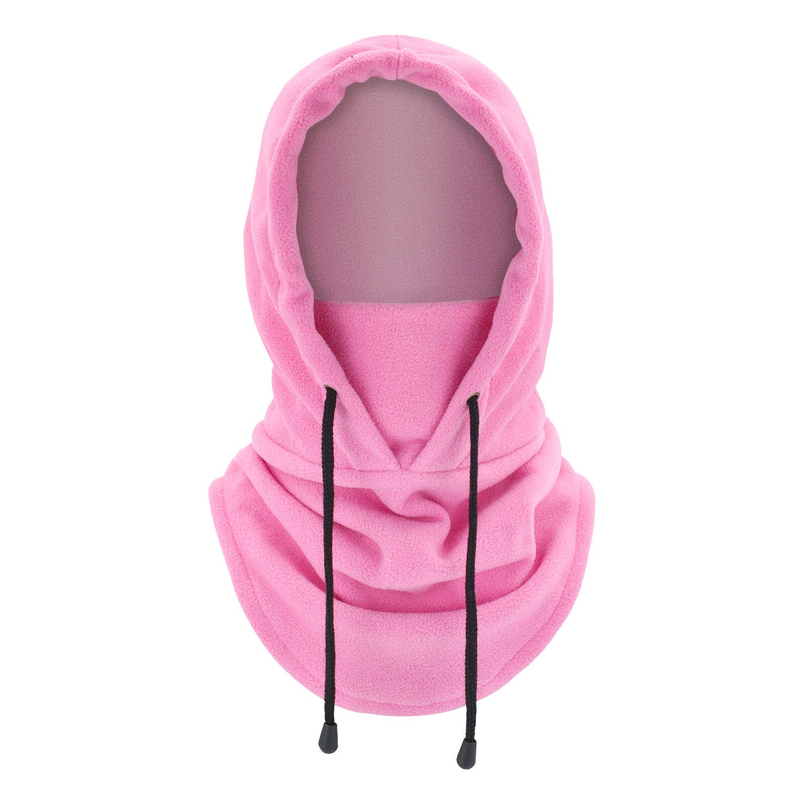 Full Face Mask Women Men Bomber Hats Motorcycle Windproof Ski Outdoor Winter Sport Scraf Hat Caps: Roze