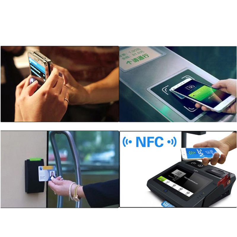 6Stck Schwarz Universal- Anti Metall Aufkleber NFC Ntag213 Stichworte NTAG 213 metallisch Etikett Abzeichen Zeichen für Clever Handys
