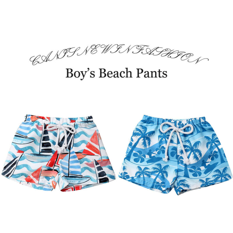 Summer Beach Shorts For Kids Baby Boys Swimwear Swimsuit Swimming 6M-4Y Young