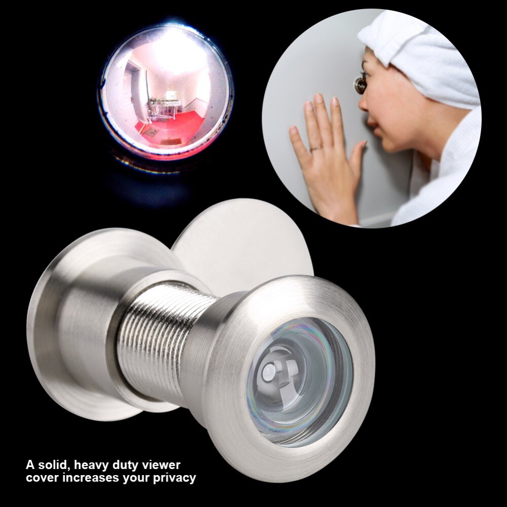 28mm Wide Viewing Angle Peephole Door Viewer with Heavy Duty Privacy Cover