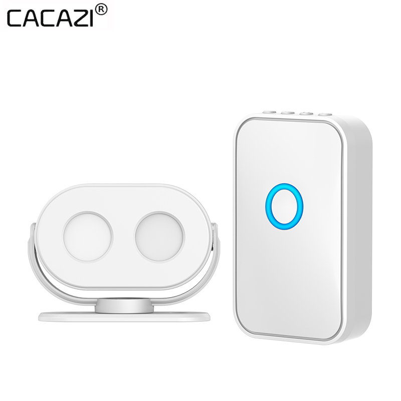 Cacazi Home Welkom Inductie Deurbel Oplaadbare Pir Bewegingsmelder Infrarood Beveiliging Draadloze Alarm Deurbel Winkel