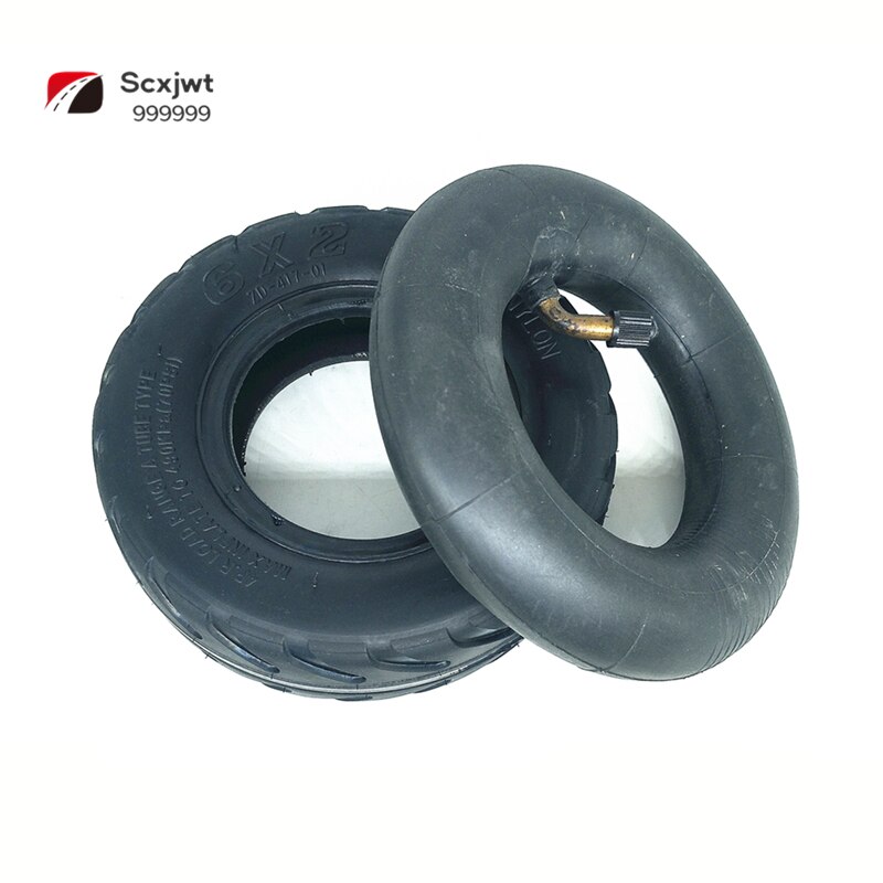 6 Inch Pneumatic Tire 6x2 Inner and Outer Tire Electric Scooter Non Pneumatic Explosion Proof Solid Tire Whole Wheel