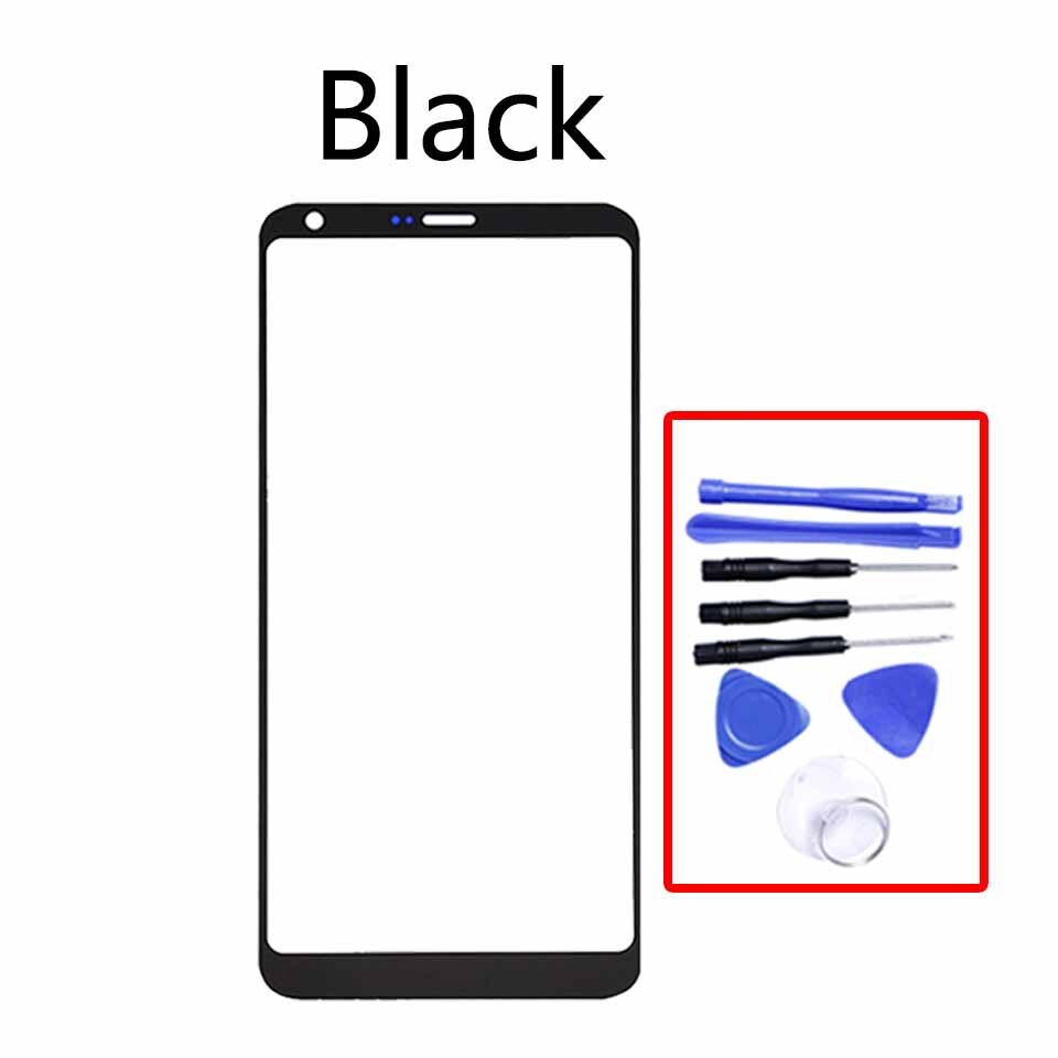 Touchscreen For LG G6 G6+ G6 Plus H870 H871 H872 H873 H870K H870S H870DS LCD Front Touch Screen Glass Outer Lens Replacement: Black-With tool