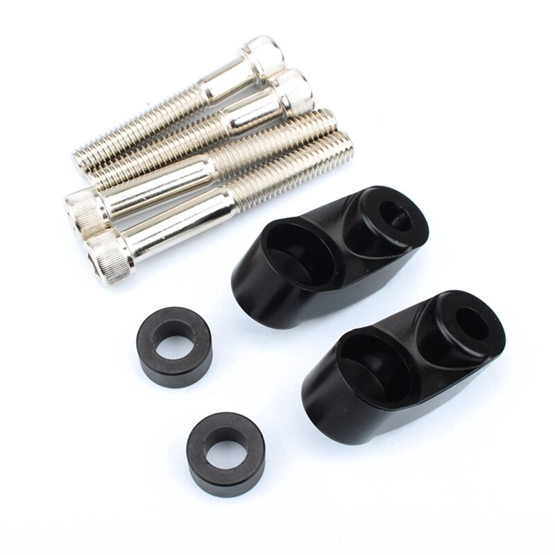 Front Turn Signal Relocation Mounts Kit for 39mm 49mm Sportster 883 FXR FXD Black