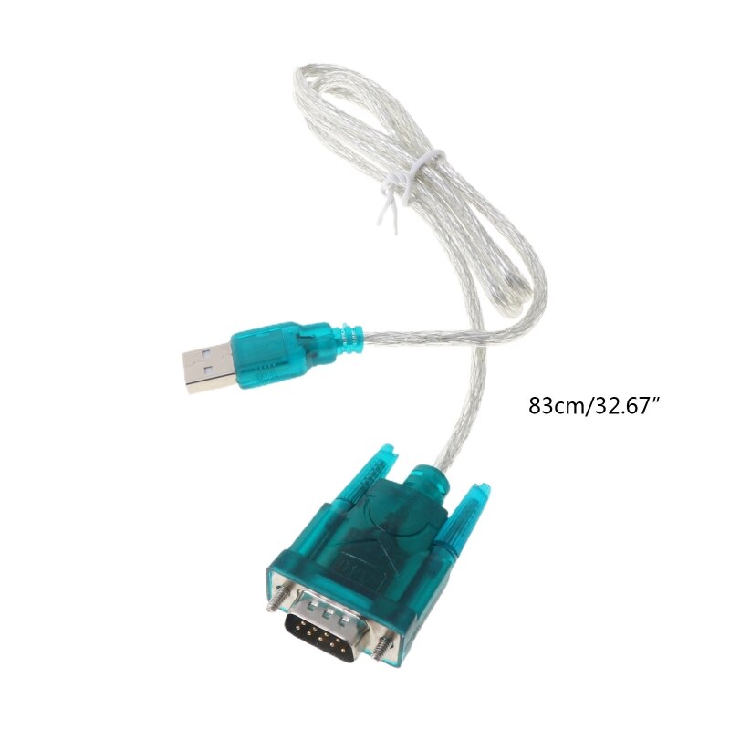 Zwart Usb Naar RS232 RS-232(DB9) Seriële Kabel Standaard Adapter Converter Voor Pc