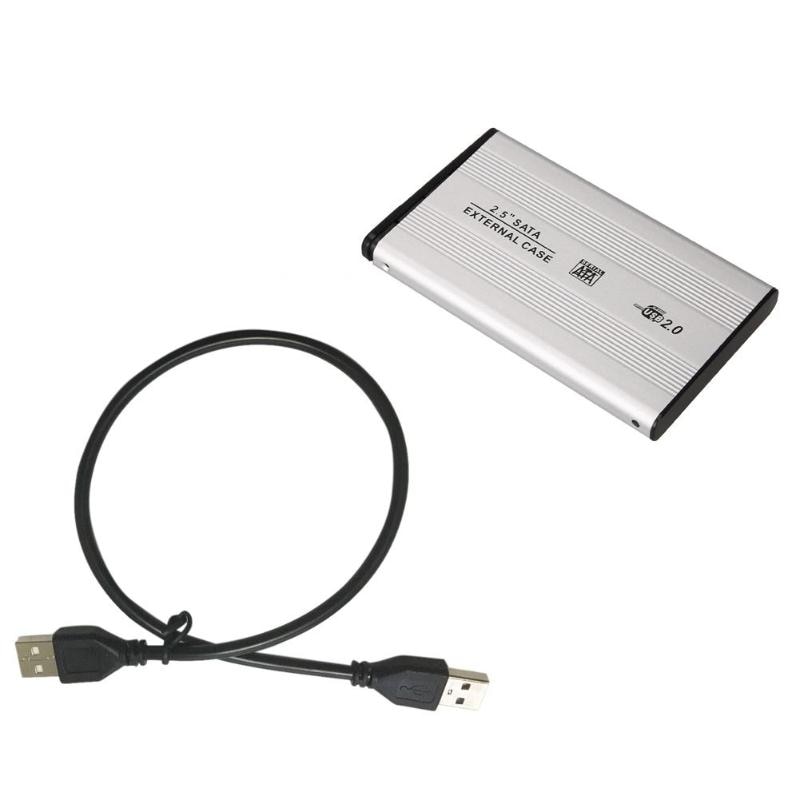 Caja de Funda de disco duro SSD SATA, USB 2,5 de 2,0 pulgadas, caja de móvil externa, caja de la unidad de disco duro 2,5 '', caja de cierre usb sata, carcasa de aleación de aluminio