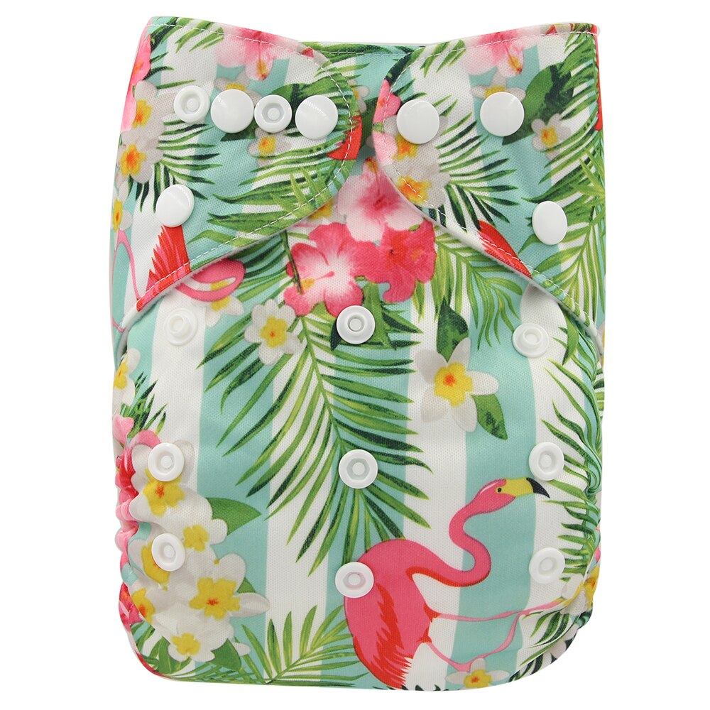waschbar Baby Tuch Windel Tasche Wasserdicht Cartoon Tier Baby Windeln Reusable Tuch Windel Anzug 0-3 Jahre 3-15kg Baby: OB165