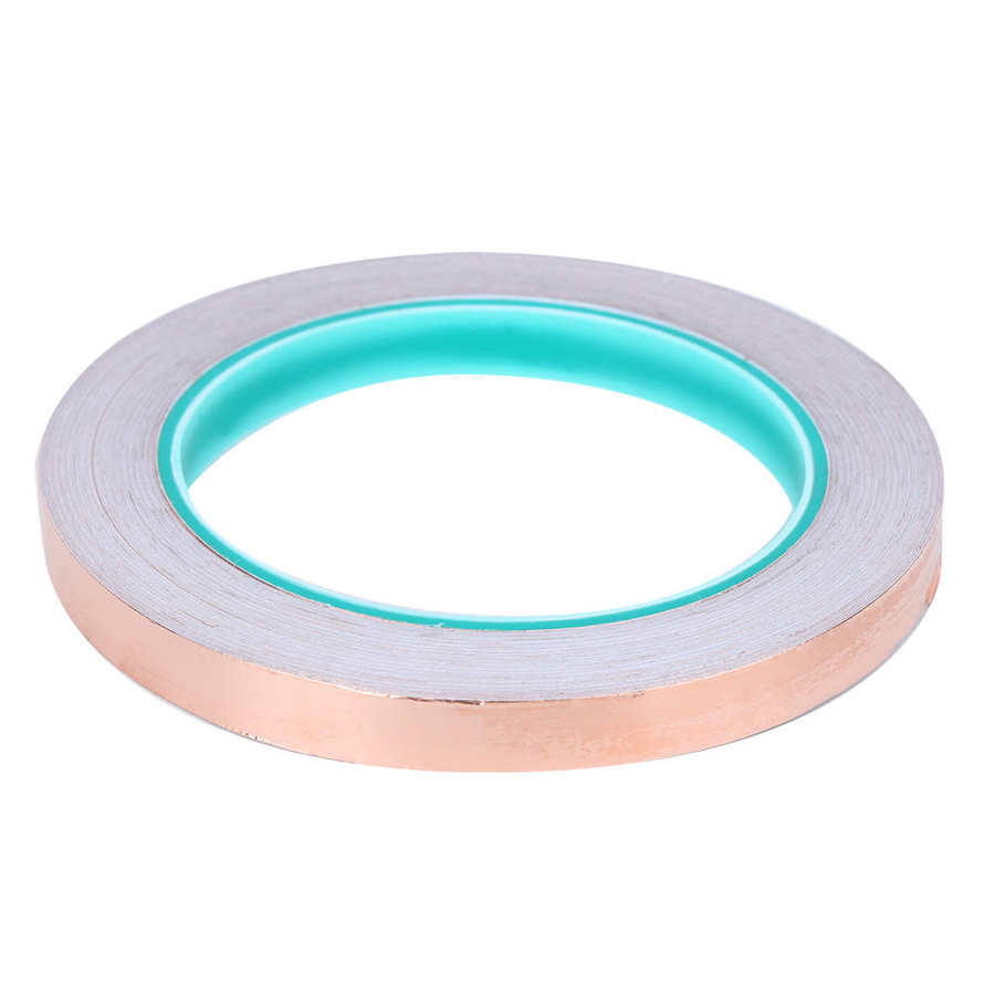 Copper Foil Tape, 20m x 10mm Double Sided Conductive Copper Foil Adhesive Tape, for PDA, PDP, LCD, Laptop, Copier and